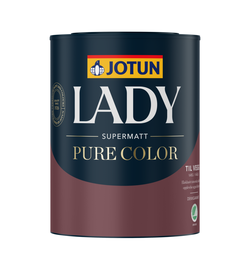 Jotun Lady Pure Color Dusty Green 7543 – ombonad grön väggfärg ...